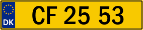 Trailer License Plate
